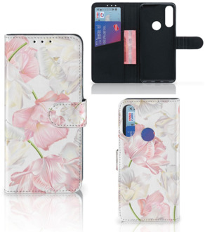 B2Ctelecom GSM Hoesje Alcatel 1S 2020 Wallet Case Cadeau voor Mama Lovely Flowers