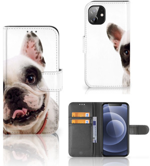 B2Ctelecom GSM Hoesje Apple iPhone 12 Mini Bookstyle Case Franse Bulldog