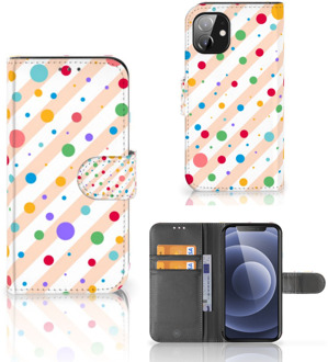 B2Ctelecom GSM Hoesje Apple iPhone 12 Mini Flip Cover Dots