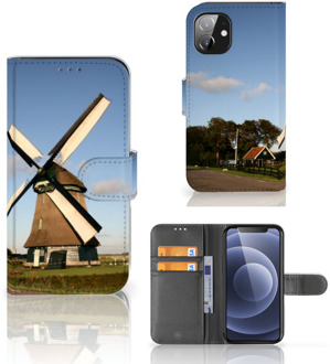 B2Ctelecom GSM Hoesje Apple iPhone 12 Mini Mobiel Bookcase Molen