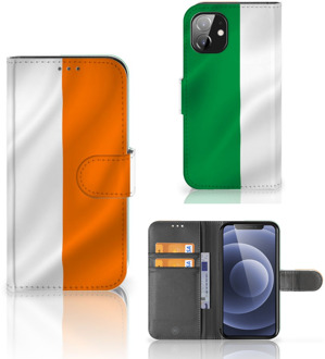 B2Ctelecom GSM Hoesje Apple iPhone 12 Mini Telefoonhoesje met Pasjeshouder Ierland