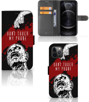 B2Ctelecom GSM Hoesje Apple iPhone 12 Pro Max Book Case met Pasjeshouder Zombie Blood