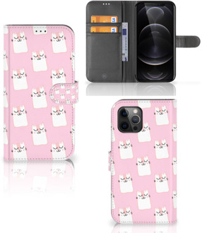 B2Ctelecom GSM Hoesje Apple iPhone 12 Pro Max Bookcase Valentijn Cadeaus Sleeping Cats