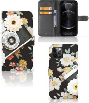 B2Ctelecom GSM Hoesje Apple iPhone 12 Pro Max Bookcover Vintage Camera