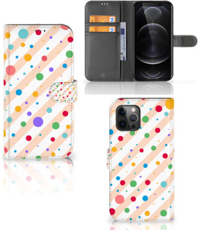 B2Ctelecom GSM Hoesje Apple iPhone 12 Pro Max Flip Cover Dots