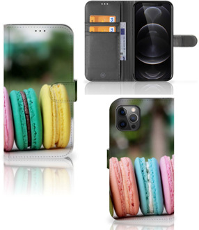 B2Ctelecom GSM Hoesje Apple iPhone 12 Pro Max Flipcover Maken Macarons