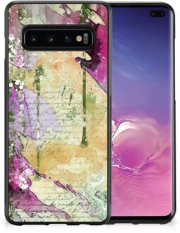 B2Ctelecom GSM Hoesje Customize Samsung Galaxy S10+ Siliconen Hoesje met Zwarte rand Schilderij