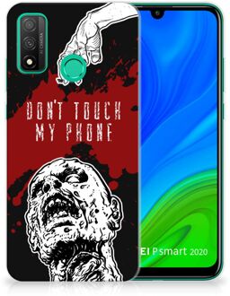 B2Ctelecom GSM Hoesje Huawei P Smart 2020 Back Case TPU Siliconen Hoesje Zombie Blood