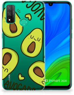 B2Ctelecom GSM Hoesje Huawei P Smart 2020 Backcase TPU Siliconen Hoesje Transparant Avocado Singing