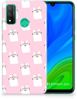 B2Ctelecom GSM Hoesje Huawei P Smart 2020 Beschermhoesje Sleeping Cats