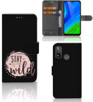 B2Ctelecom GSM Hoesje Huawei P Smart 2020 Book Case met Tekst Boho Stay Wild