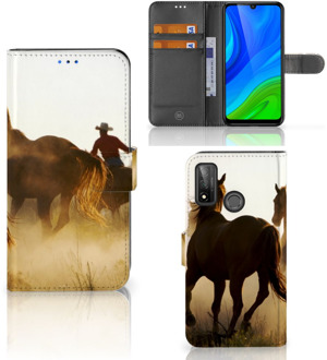 B2Ctelecom GSM Hoesje Huawei P Smart 2020 Bookcase Cowboy