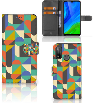 B2Ctelecom GSM Hoesje Huawei P Smart 2020 Bookcase Funky Retro