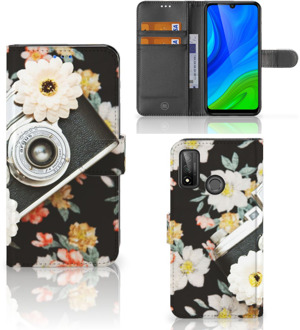 B2Ctelecom GSM Hoesje Huawei P Smart 2020 Bookcover Vintage Camera