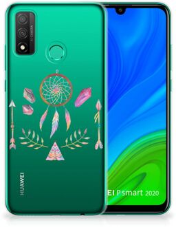 B2Ctelecom GSM Hoesje Huawei P Smart 2020 Bumper Hoesje Doorzichtig Boho Dreamcatcher