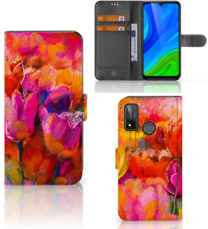 B2Ctelecom GSM Hoesje Huawei P Smart 2020 Cover met Tekst Tulips