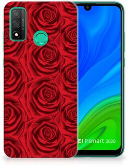 B2Ctelecom GSM Hoesje Huawei P Smart 2020 TPU Bumper Red Roses