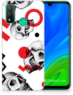 B2Ctelecom GSM Hoesje Huawei P Smart 2020 TPU Bumper Skull Red