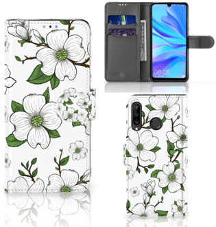 B2Ctelecom GSM Hoesje Huawei P30 Lite Design Dogwood Flowers