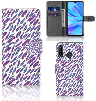 B2Ctelecom GSM Hoesje Huawei P30 Lite Design Feathers Color