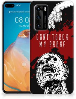 B2Ctelecom GSM Hoesje Huawei P40 Back Case TPU Siliconen Hoesje Zombie Blood