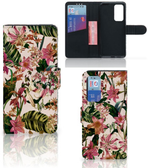 B2Ctelecom GSM Hoesje Huawei P40 Hoesje ontwerpen Flowers