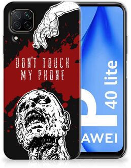 B2Ctelecom GSM Hoesje Huawei P40 Lite Back Case TPU Siliconen Hoesje Zombie Blood