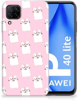 B2Ctelecom GSM Hoesje Huawei P40 Lite Beschermhoesje Sleeping Cats