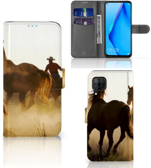 B2Ctelecom GSM Hoesje Huawei P40 Lite Bookcase Cowboy