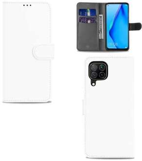 B2Ctelecom GSM Hoesje Huawei P40 Lite Bookcase Wit met Pasjeshouder