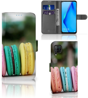 B2Ctelecom GSM Hoesje Huawei P40 Lite Flipcover Maken Macarons