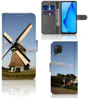 B2Ctelecom GSM Hoesje Huawei P40 Lite Mobiel Bookcase Molen