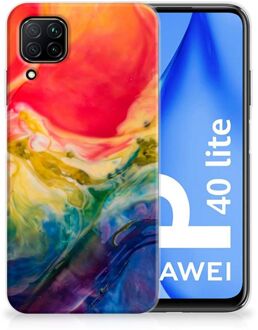 B2Ctelecom GSM Hoesje Huawei P40 Lite TPU Bumper Watercolor Dark