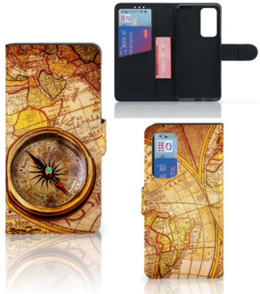 B2Ctelecom GSM Hoesje Huawei P40 Magnet Case Kompas