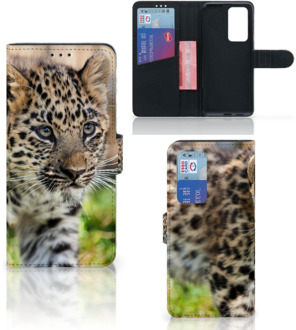 B2Ctelecom GSM Hoesje Huawei P40 Pro Beschermhoesje met foto Baby Luipaard