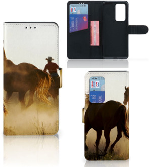 B2Ctelecom GSM Hoesje Huawei P40 Pro Bookcase Cowboy