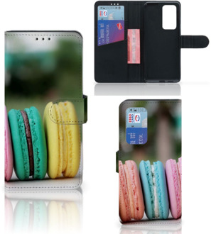 B2Ctelecom GSM Hoesje Huawei P40 Pro Flipcover Maken Macarons