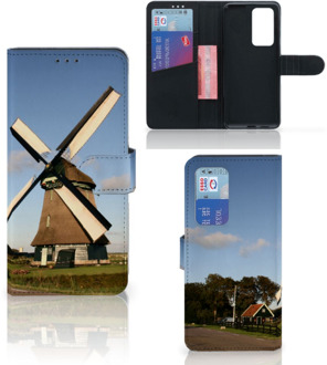 B2Ctelecom GSM Hoesje Huawei P40 Pro Mobiel Bookcase Molen