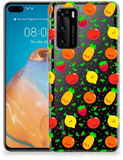 B2Ctelecom GSM Hoesje Huawei P40 TPU Bumper Doorzichtig Fruits