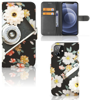 B2Ctelecom GSM Hoesje iPhone 12 | 12 Pro (6.1") Bookcover Vintage Camera