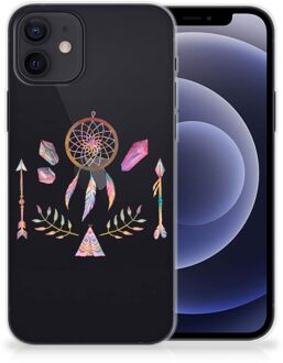 B2Ctelecom GSM Hoesje iPhone 12 | 12 Pro (6.1") Bumper Hoesje Doorzichtig Boho Dreamcatcher