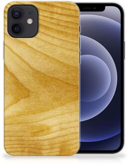 B2Ctelecom GSM Hoesje iPhone 12 | 12 Pro (6.1") Cover Case Licht Hout