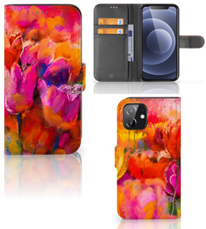 B2Ctelecom GSM Hoesje iPhone 12 | 12 Pro (6.1") Cover met Tekst Tulips