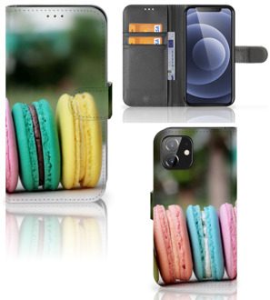 B2Ctelecom GSM Hoesje iPhone 12 | 12 Pro (6.1") Flipcover Maken Macarons