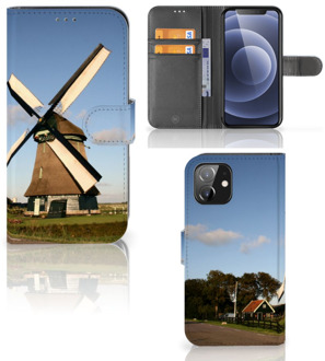 B2Ctelecom GSM Hoesje iPhone 12 | 12 Pro (6.1") Mobiel Bookcase Molen