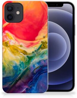 B2Ctelecom GSM Hoesje iPhone 12 | 12 Pro (6.1") TPU Bumper Watercolor Dark