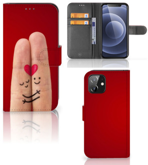 B2Ctelecom GSM Hoesje iPhone 12 | 12 Pro (6.1") Wallet Book Case Cadeau voor Vrouw Liefde