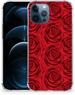 B2Ctelecom GSM Hoesje iPhone 12 | 12 Pro Anti Shock Case met transparante rand Red Roses