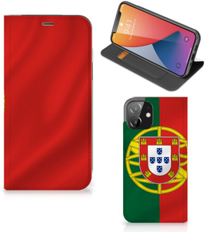 B2Ctelecom GSM Hoesje iPhone 12 | iPhone 12 Pro Bookcase Portugese Vlag