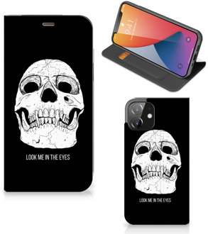 B2Ctelecom GSM Hoesje iPhone 12 | iPhone 12 Pro Bookcase Skull Eyes